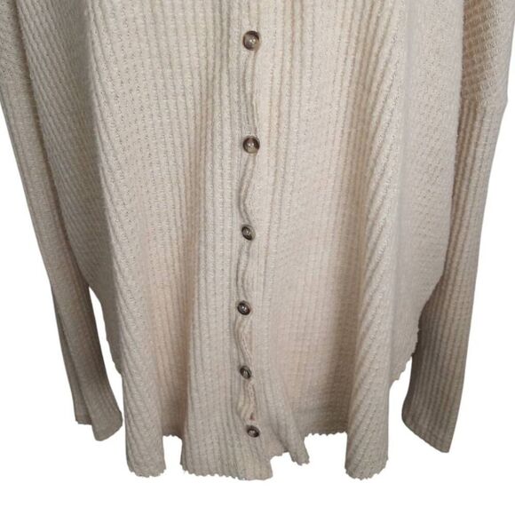 URBAN OUTFITTERS THERMAL BEIGE BLOUSE SZ.S EUC. - Picture 5 of 11